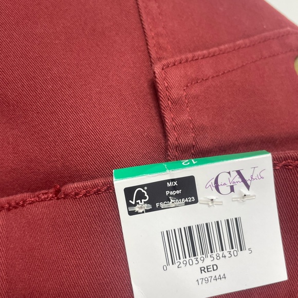 Gloria Vanderbilt Women's High Rise Jeans - Red - Picture 2 of 8